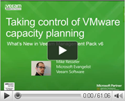 Take control of VMware capacity planning with Veeam Management Pack v6